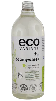 Organiczny żel do zmywarek hipoalergiczny zero waste 1L 40 cykli