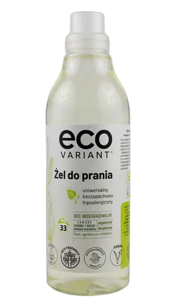 Organiczny żel do prania uniwersalny hipoalergiczny 1L 33 prania