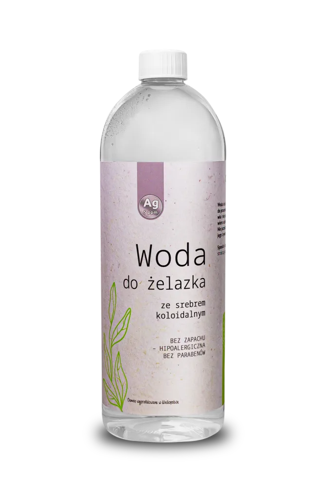 Woda do żelazka z koloidem srebra 1L