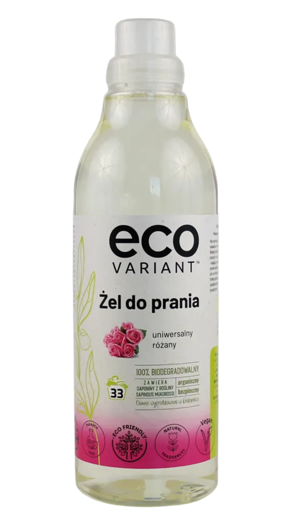 Organiczny żel do prania uniwersalny różany 1L 33 prania