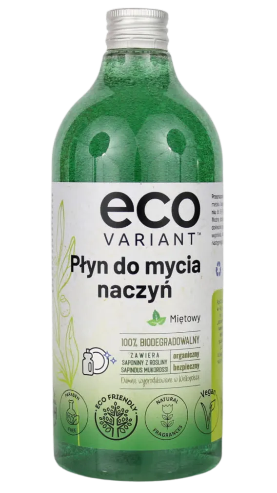 Organiczny płyn do mycia naczyń miętowy zero waste 750ml