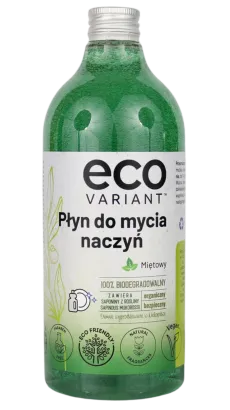 Organiczny płyn do mycia naczyń miętowy zero waste 750ml