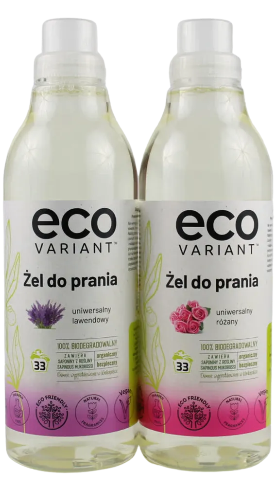 Organiczny żel do prania uniwersalny lawendowy i różany  2x1L 66 prań