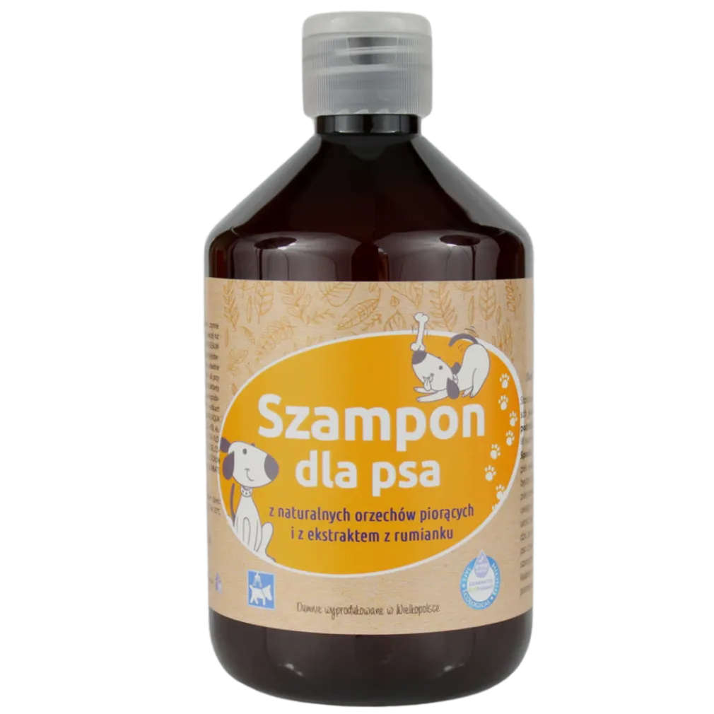 Organiczny szampon dla psa z orzechów piorących 500ml