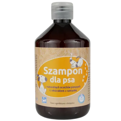 Organiczny szampon dla psa z orzechów piorących 500ml