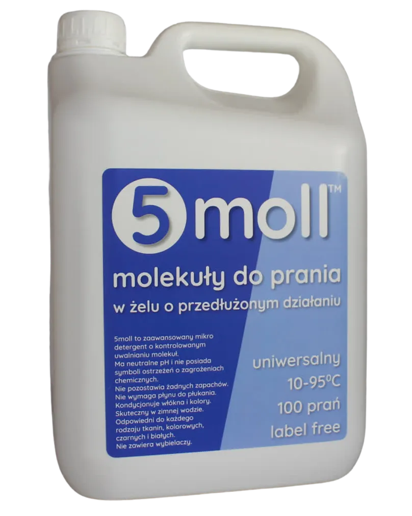 5moll mikrokapsułkowane molekuły do prania 5L 100 prań